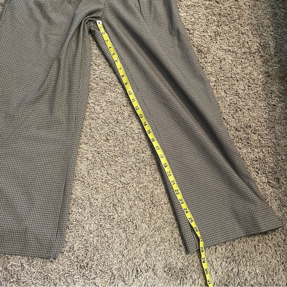 ABERCROMBIE & FITCH Curve Love A&F Sloane Tailored Wide Leg Pant in Brown Sz 6S - Picture 10 of 12